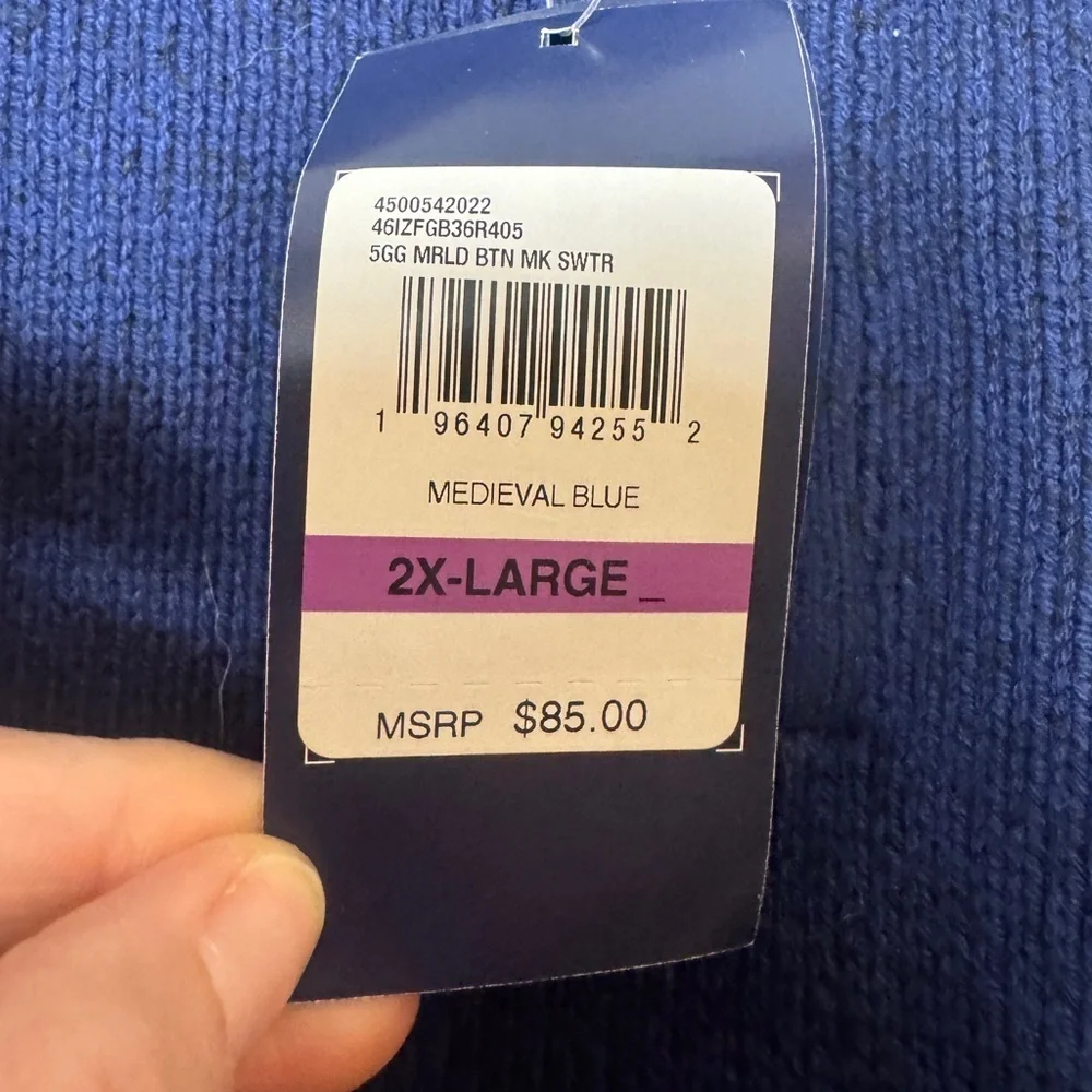 Men's NWT IZOD Blue Sweater